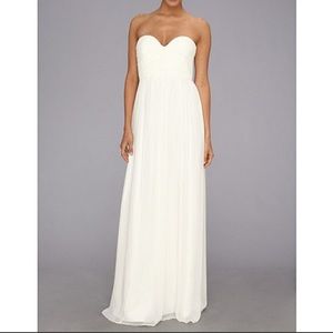 Donna Morgan light blue bridesmaid prom dress